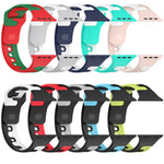 Double Color Silicone Watch Band, For Apple Watch 42mm, For Apple Watch 38mm