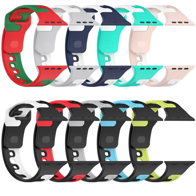 Double Color Silicone Watch Band, For Apple Watch 42mm, For Apple Watch 38mm