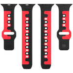Double Color Silicone Watch Band, For Apple Watch 42mm, For Apple Watch 38mm