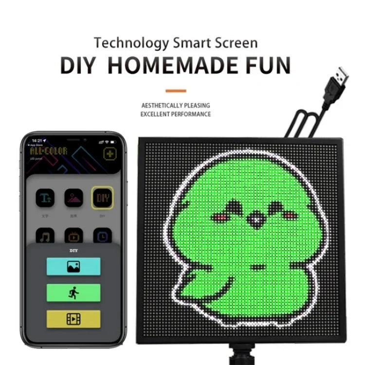 P64L Auto-Heckscheiben-Lauftext LED-Matrix-Panel DIY Textmuster Ausdrucksbildschirm, P64L