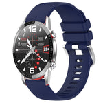 Liquid Glossy Silver Buckle Silicone Watch Band, For Huawei Watch GT3 42mm 20mm, For Huawei Watch 3 22mm, For Huawei Watch GT2 Pro 22mm, For Huawei Watch GT2 46mm 22mm
