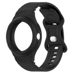 Leather Texture Silicone Integrated Watch Band, For Goolge  Pixel Watch 2