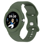 Leather Texture Silicone Integrated Watch Band, For Goolge  Pixel Watch 2