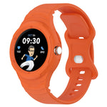 Leather Texture Silicone Integrated Watch Band, For Goolge  Pixel Watch 2