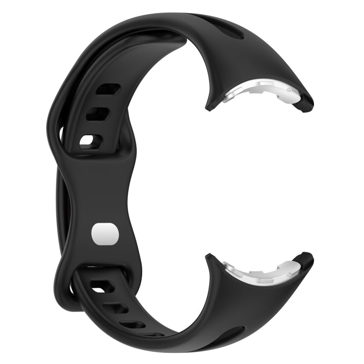 Small Waist Butterfly Buckle Silicone Watch Band, For Google Pixel Watch 4 / 3 / 2 / 1 41mm