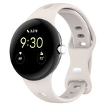 Small Waist Butterfly Buckle Silicone Watch Band, For Google Pixel Watch 4 / 3 / 2 / 1 41mm