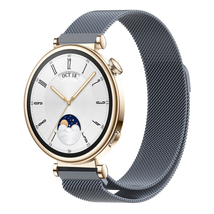 Milan Magnetic Steel Mesh Watch Band, For Huawei Watch GT4 46mm, For Huawei Watch GT4 41mm