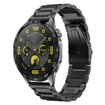 Three Bead Stainless Steel Metal Watch Band, For Huawei Watch GT4 46mm