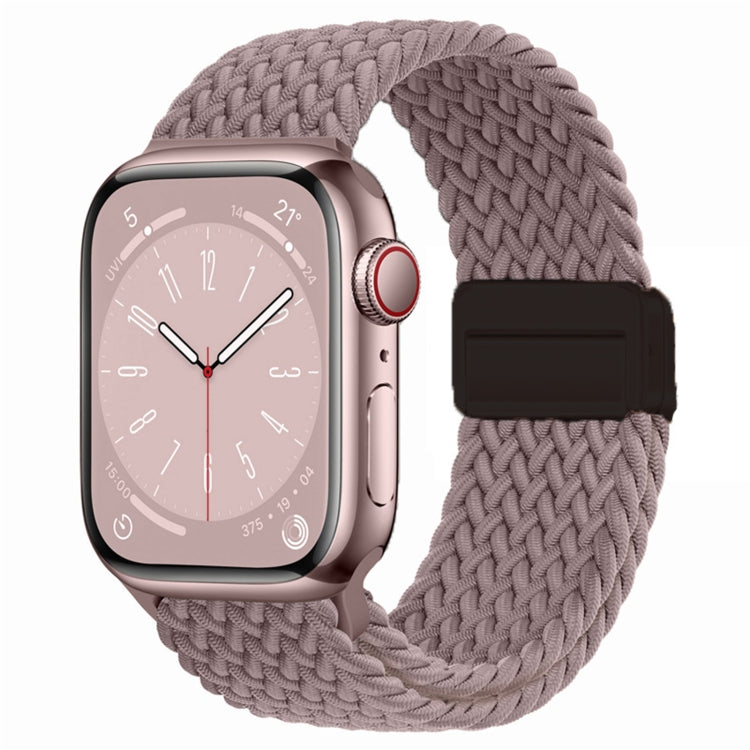Nylon Woven Magnetic Fold Buckle Watch Band, For Apple Watch Series 9 41mm, For Apple Watch Ultra 49mm