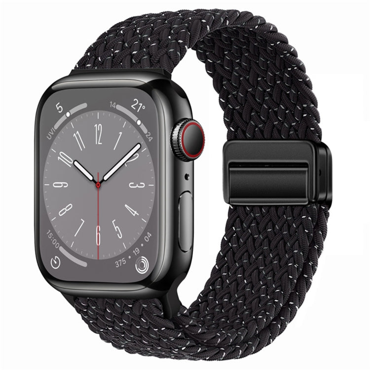 Nylon Woven Magnetic Fold Buckle Watch Band, For Apple Watch Series 9 41mm, For Apple Watch Ultra 49mm