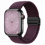 Nylon Woven Magnetic Fold Buckle Watch Band, For Apple Watch Series 3 38mm, For  Apple Watch Series 3 42mm