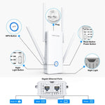راوتر لاسلكي WAVLINK WN583AX1 بمنفذ إيثرنت AX1800 واي فاي 6 بسرعة 1.8Gbps ثنائي النطاق، قابس الاتحاد الأوروبي