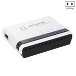 خادم طابعة لاسلكي USB2.0 WAVLINK NU516U1 مع LAN / جسر WiFi بسرعة 10 / 100 ميجابت/ثانية، قابس الولايات المتحدة، قابس المملكة المتحدة، قابس الاتحاد الأوروبي، قابس أستراليا