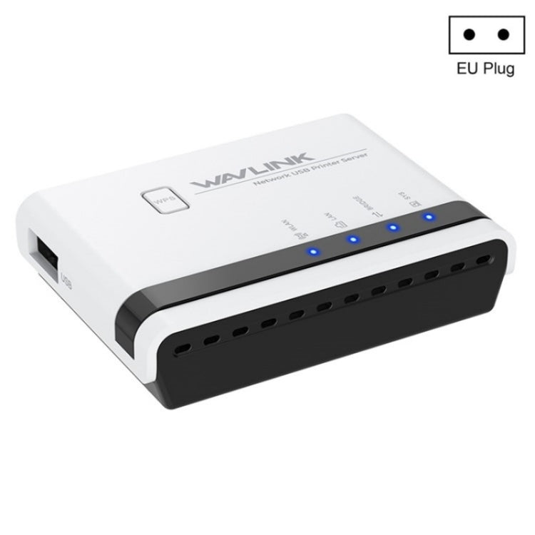 خادم طابعة لاسلكي USB2.0 WAVLINK NU516U1 مع LAN / جسر WiFi بسرعة 10 / 100 ميجابت/ثانية، قابس الولايات المتحدة، قابس المملكة المتحدة، قابس الاتحاد الأوروبي، قابس أستراليا