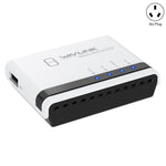 خادم طابعة لاسلكي USB2.0 WAVLINK NU516U1 مع LAN / جسر WiFi بسرعة 10 / 100 ميجابت/ثانية، قابس الولايات المتحدة، قابس المملكة المتحدة، قابس الاتحاد الأوروبي، قابس أستراليا