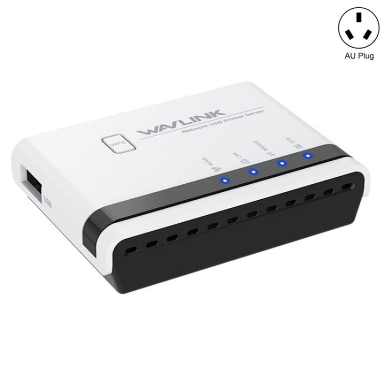 خادم طابعة لاسلكي USB2.0 WAVLINK NU516U1 مع LAN / جسر WiFi بسرعة 10 / 100 ميجابت/ثانية، قابس الولايات المتحدة، قابس المملكة المتحدة، قابس الاتحاد الأوروبي، قابس أستراليا