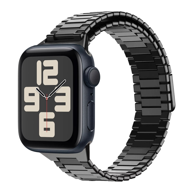 Bamboo Magnetic Stainless Steel Metal Watch Strap, For Apple Watch SE 2023 44mm, For Apple Watch SE 2023 40mm, For Apple Watch Ultra 2 49mm, For Apple Watch Series 9 45mm, For Apple Watch Series 9 41mm, For Apple Watch Ultra 49mm