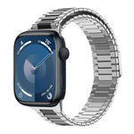 Bamboo Magnetic Stainless Steel Metal Watch Strap, For Apple Watch SE 2023 44mm, For Apple Watch SE 2023 40mm, For Apple Watch Ultra 2 49mm, For Apple Watch Series 9 45mm, For Apple Watch Series 9 41mm, For Apple Watch Ultra 49mm
