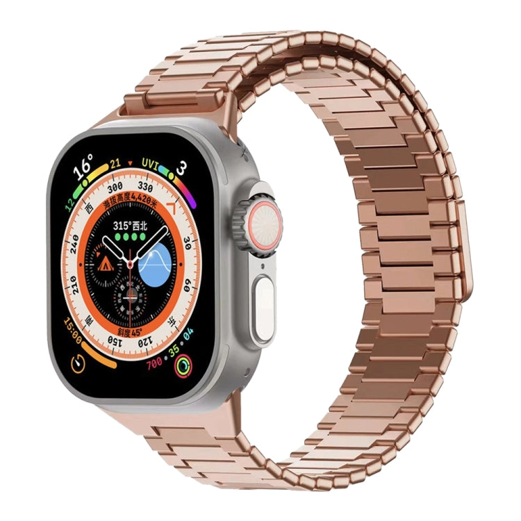 Bamboo Magnetic Stainless Steel Metal Watch Strap, For Apple Watch SE 2023 44mm, For Apple Watch SE 2023 40mm, For Apple Watch Ultra 2 49mm, For Apple Watch Series 9 45mm, For Apple Watch Series 9 41mm, For Apple Watch Ultra 49mm