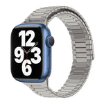 Bamboo Magnetic Stainless Steel Metal Watch Strap, For Apple Watch Series 8 41mm, For Apple Watch Series 8 45mm, For Apple Watch SE 2022 40mm, For Apple Watch SE 2022 44mm, For Apple Watch Series 7 41mm, For Apple Watch Series 7 45mm