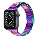 Bamboo Magnetic Stainless Steel Metal Watch Strap, For Apple Watch Series 6 40mm, For Apple Watch Series 6 44mm, For Apple Watch Series 5 44mm, For Apple Watch Series 5 40mm, For Apple Watch Series 4 44mm, For Apple Watch Series 4 40mm
