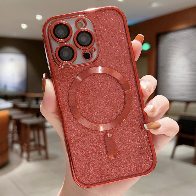غطاء هاتف TPU مطلي بالكهرباء مع بريق وماجسيف، لأيفون 16 برو، لأيفون 16 بلس، لأيفون 16، لأيفون 15 برو ماكس، لأيفون 15 برو، لأيفون 15 بلس