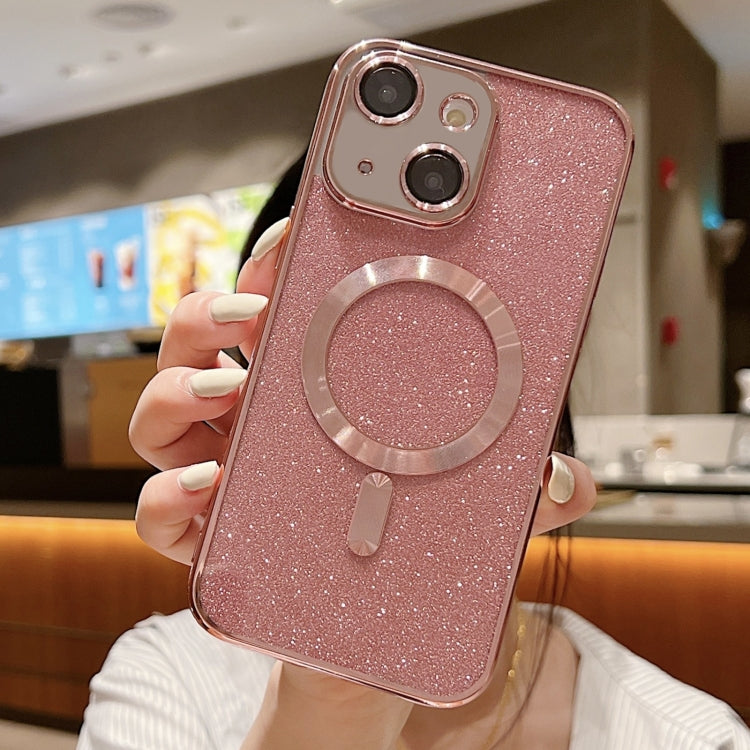 غطاء هاتف TPU مطلي بالكهرباء مع بريق وماجسيف، لأيفون 16 برو، لأيفون 16 بلس، لأيفون 16، لأيفون 15 برو ماكس، لأيفون 15 برو، لأيفون 15 بلس