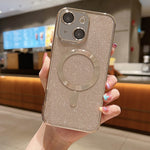 Glitter Electroplating MagSafe TPU Phone Case, For iPhone 13 Pro Max, For iPhone 13 Pro, For iPhone 13, For iPhone 12, For iPhone 12 Pro Max, For iPhone 12 Pro