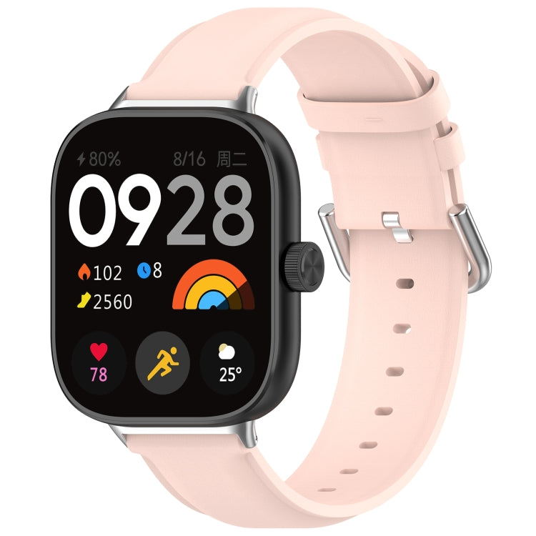 Round Tail Top Layer Leather Watch Band, For Xiaomi Band 10 Pro / Band 9 Pro / Band 8 Pro, For Redmi Watch 6 / Watch 5 / Watch 4