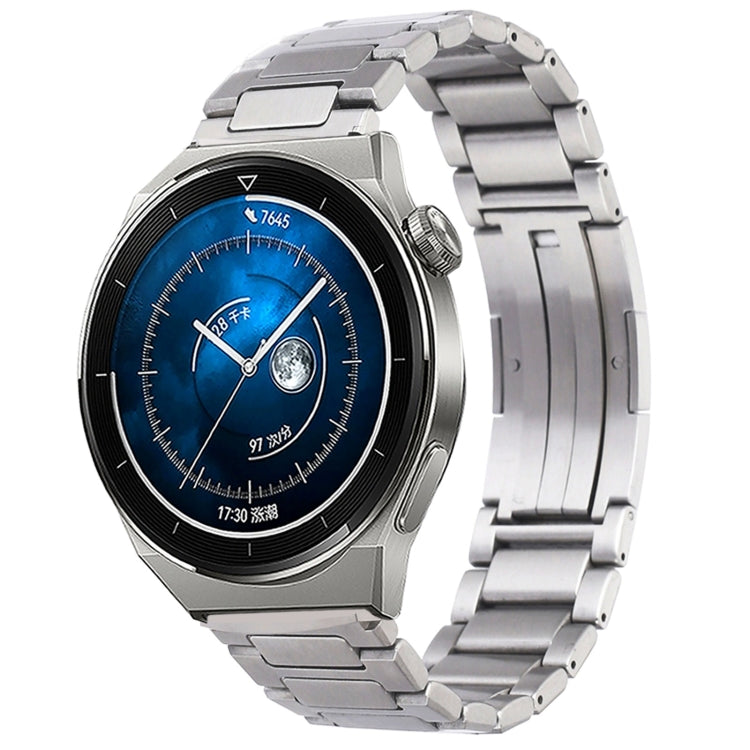 H-Shaped Folding Buckle Stainless Steel Metal Watch Band, For Huawei Watch GT4 46mm, For Huawei Watch 4 / 4 Pro, For Huawei Watch Ultimate / Buds, For Huawei Watch GT3 SE, For Huaei Watch 3 Pro New, For Huawei Watch GT3 Pro 46mm / Watch GT3 46mm       ...