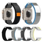 Double Hook and Loop Faster Nylon Watch Band, For Apple Watch SE 40mm, For Apple Watch SE 44mm, For Apple Watch Series 6 40mm, For Apple Watch Series 6 44mm, For Apple Watch Series 5 44mm, For Apple Watch Series 5 40mm, For Apple Watch 4 44mm          ...