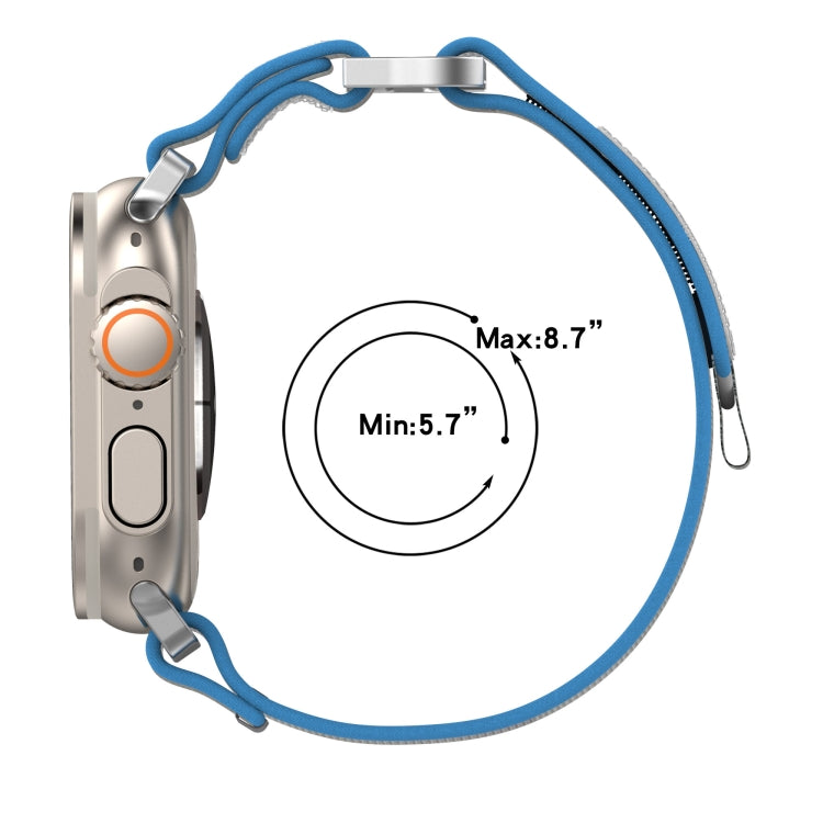 Double Hook and Loop Faster Nylon Watch Band, For Apple Watch SE 40mm, For Apple Watch SE 44mm, For Apple Watch Series 6 40mm, For Apple Watch Series 6 44mm, For Apple Watch Series 5 44mm, For Apple Watch Series 5 40mm, For Apple Watch 4 44mm          ...