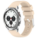 20mm Smooth Solid Color Silicone Watch Band, For Samsung  Galaxy Watch 4 Classic 42mm, For Samsung Galaxy Watch Active 2 44mm, For Samsung Galaxy Watch Active 2 40mm, For Samsung Galaxy Watch 42mm