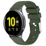 20mm Smooth Solid Color Silicone Watch Band, For Samsung  Galaxy Watch 4 Classic 42mm, For Samsung Galaxy Watch Active 2 44mm, For Samsung Galaxy Watch Active 2 40mm, For Samsung Galaxy Watch 42mm
