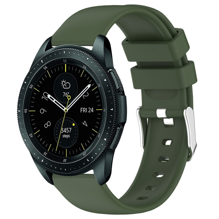 20mm Smooth Solid Color Silicone Watch Band, For Samsung  Galaxy Watch 4 Classic 42mm, For Samsung Galaxy Watch Active 2 44mm, For Samsung Galaxy Watch Active 2 40mm, For Samsung Galaxy Watch 42mm