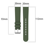 20mm Smooth Solid Color Silicone Watch Band, For Samsung  Galaxy Watch 4 Classic 42mm, For Samsung Galaxy Watch Active 2 44mm, For Samsung Galaxy Watch Active 2 40mm, For Samsung Galaxy Watch 42mm