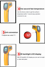 Digital Laser Infrared Temperature Sensor Controller GM320 Handheld Thermometer, GM320
