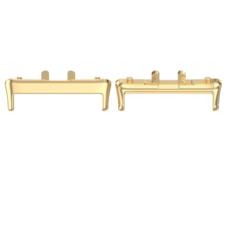 For Samsung Galaxy Fit 3 SM-R390 1 Pair Metal Watch Band Connector, Silver, Black, Gold, Rose Gold