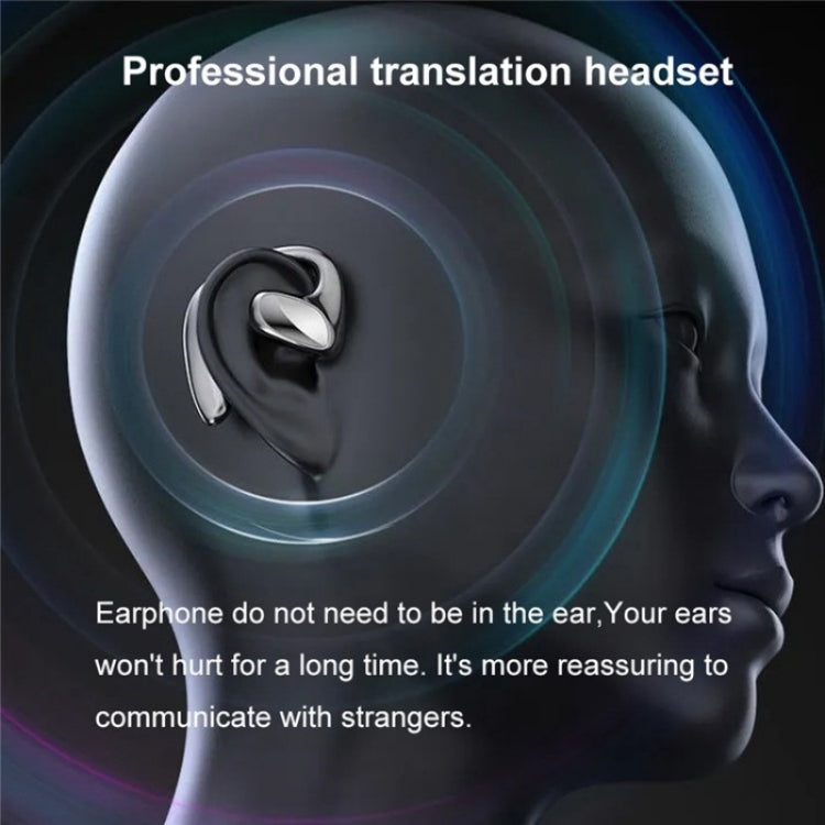 M8 Noise Reduction Smart Voice Translator TWS Bluetooth Headset 144 Languages Translation Earphones, M8