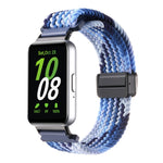 For Samsung Galaxy Fit3 Magnetic Buckle Nylon Braid Watch Band