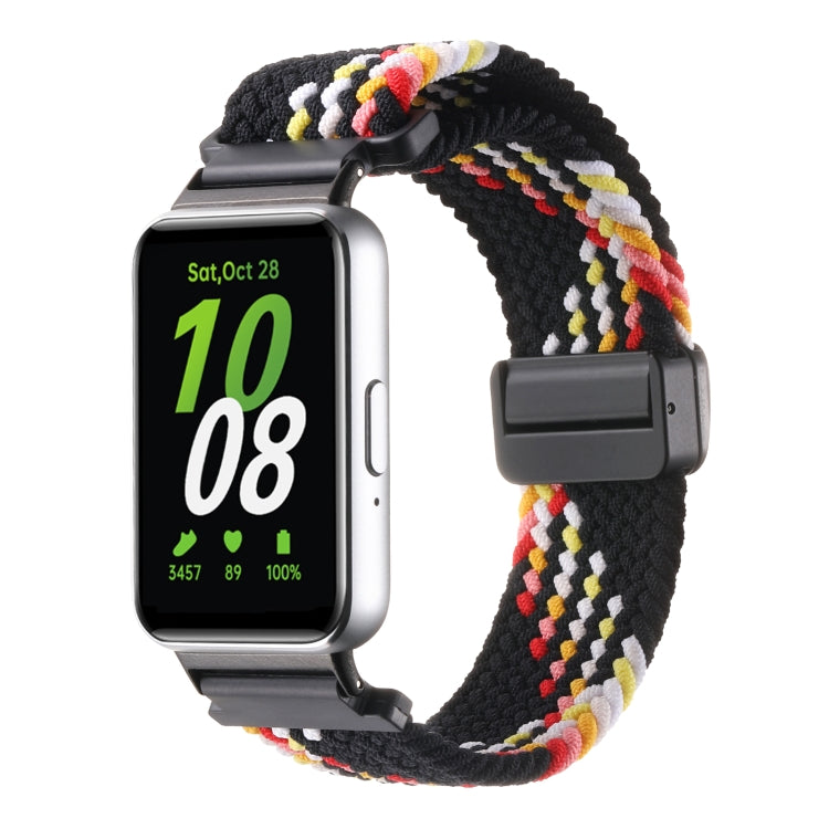 For Samsung Galaxy Fit3 Magnetic Buckle Nylon Braid Watch Band