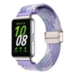 For Samsung Galaxy Fit3 Magnetic Buckle Nylon Braid Watch Band