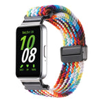 For Samsung Galaxy Fit3 Magnetic Buckle Nylon Braid Watch Band