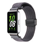 For Samsung Galaxy Fit3 Magnetic Buckle Nylon Braid Watch Band