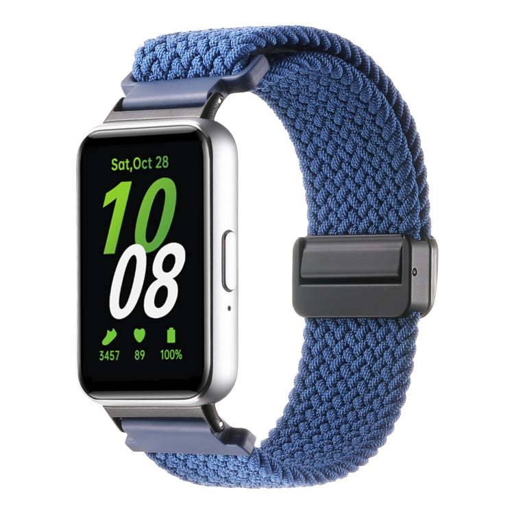 For Samsung Galaxy Fit3 Magnetic Buckle Nylon Braid Watch Band