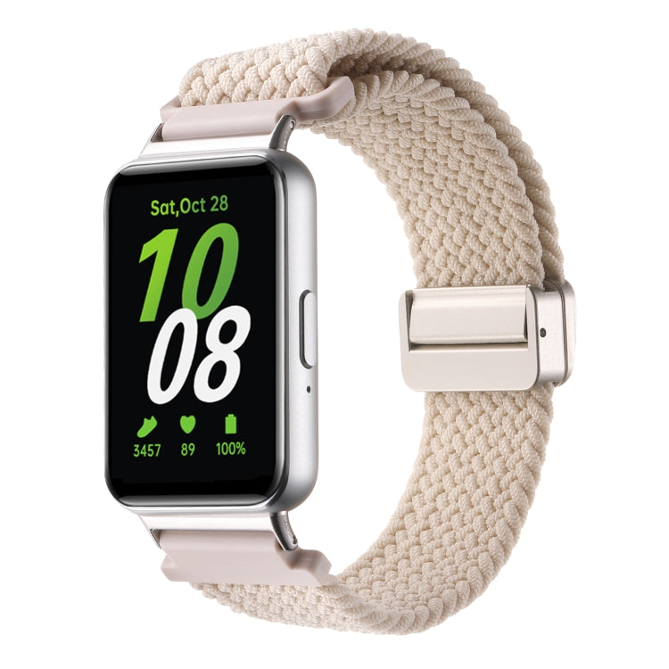 For Samsung Galaxy Fit3 Magnetic Buckle Nylon Braid Watch Band