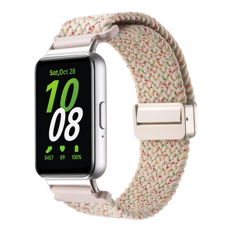 For Samsung Galaxy Fit3 Magnetic Buckle Nylon Braid Watch Band