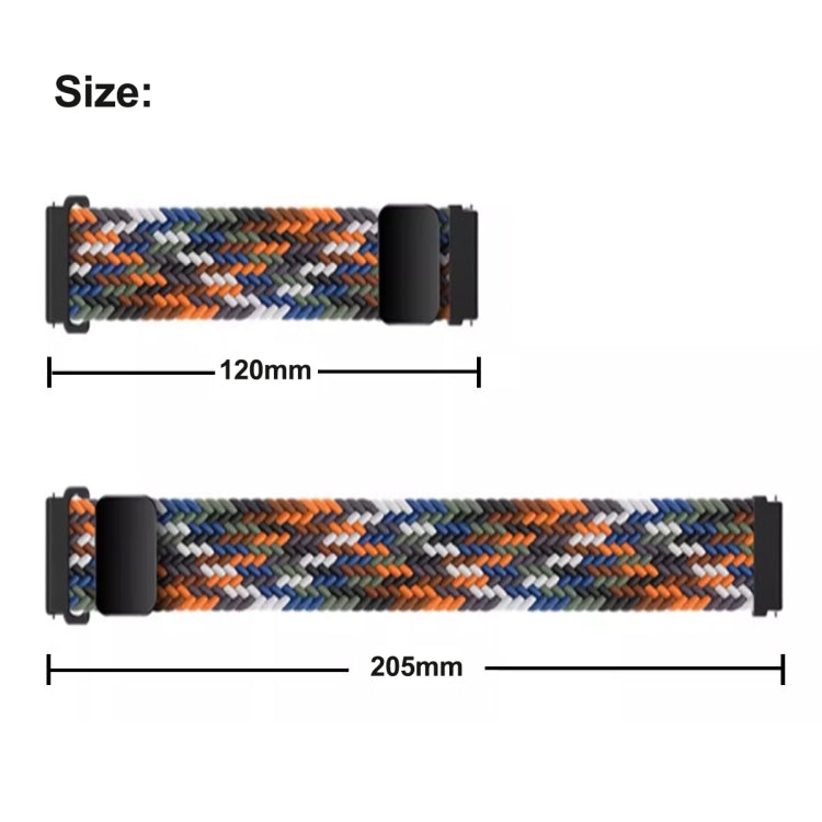 For Samsung Galaxy Fit3 Magnetic Buckle Nylon Braid Watch Band
