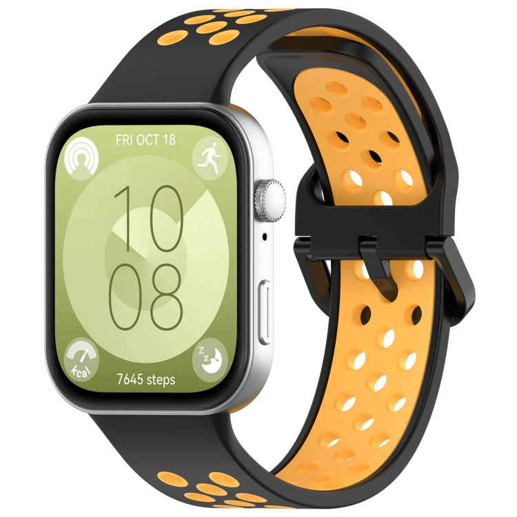 Two Color Silicone Sports Watch Band, For Huawei Watch Fit 3