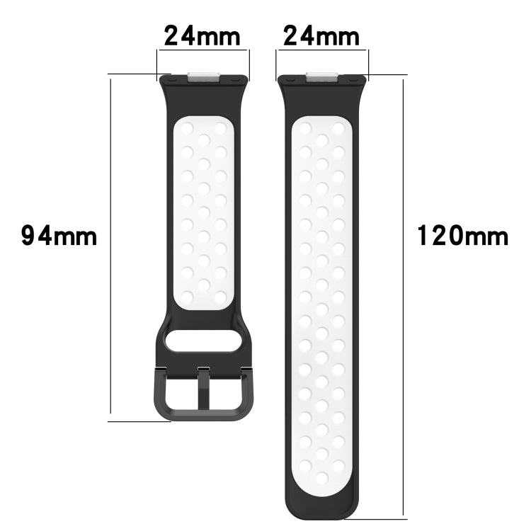 Two Color Silicone Sports Watch Band, For Huawei Watch Fit 3